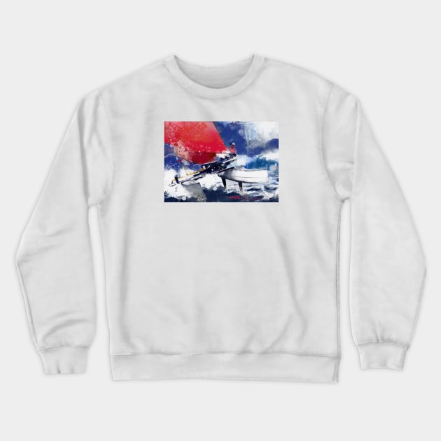 Augustine in regatta Crewneck Sweatshirt by Andreuccetti Art